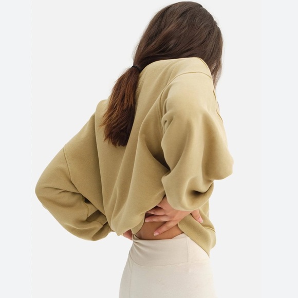 MATE the Label 100% Organic Fleece Embroidered MATE Sweatshirt in Hazelnut - Picture 3 of 14